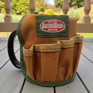Original Bucket Boss Mug Tool Belt Desk Organizer 12 Pocket Tool & Pen Holder